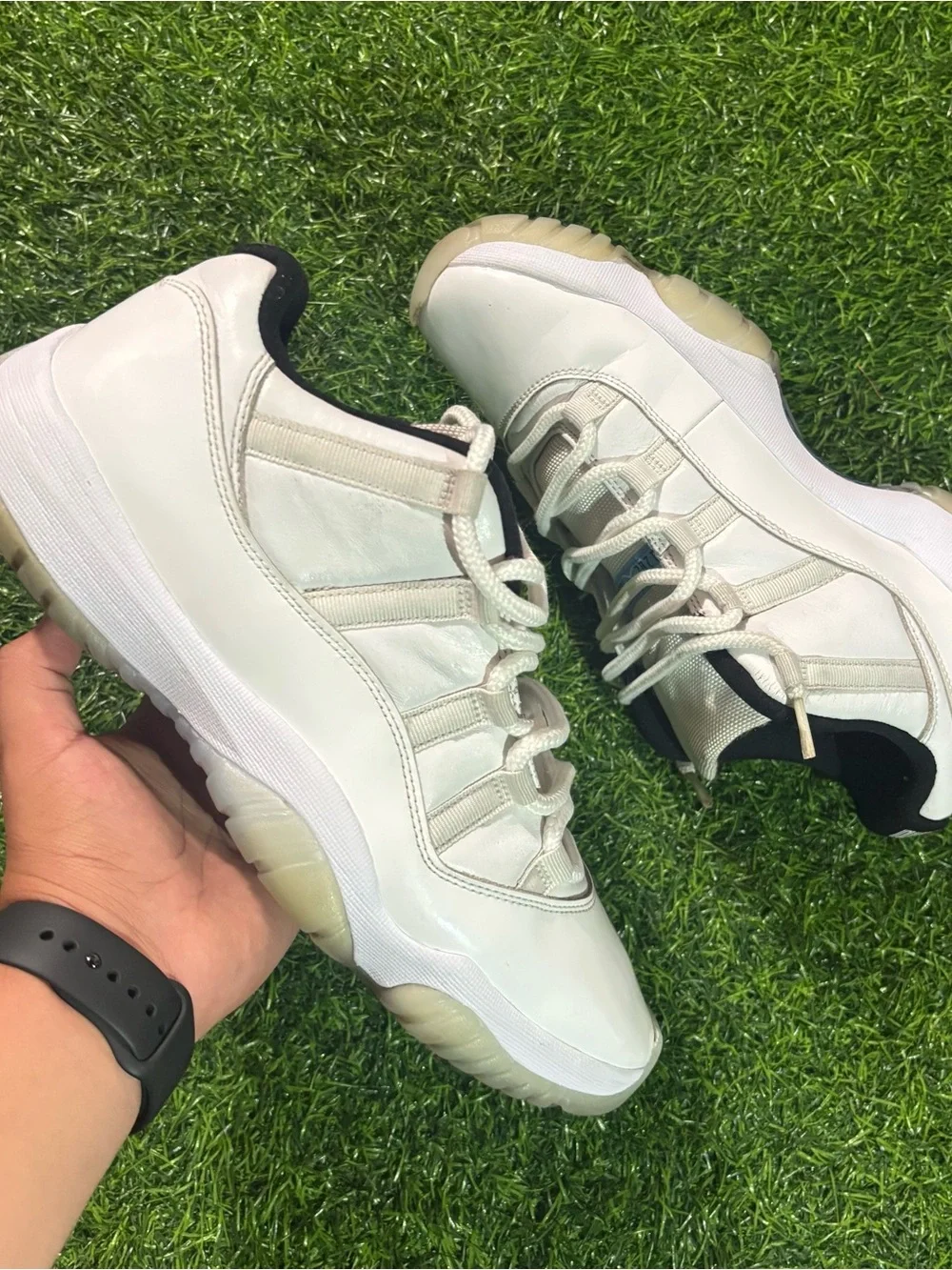 Jordan Men Shoes White with Black Accents
